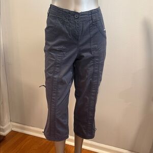 Style & Co. Style & Co.
Women's Blue Mid-rise Cargo Capri Pants ,Charcoal